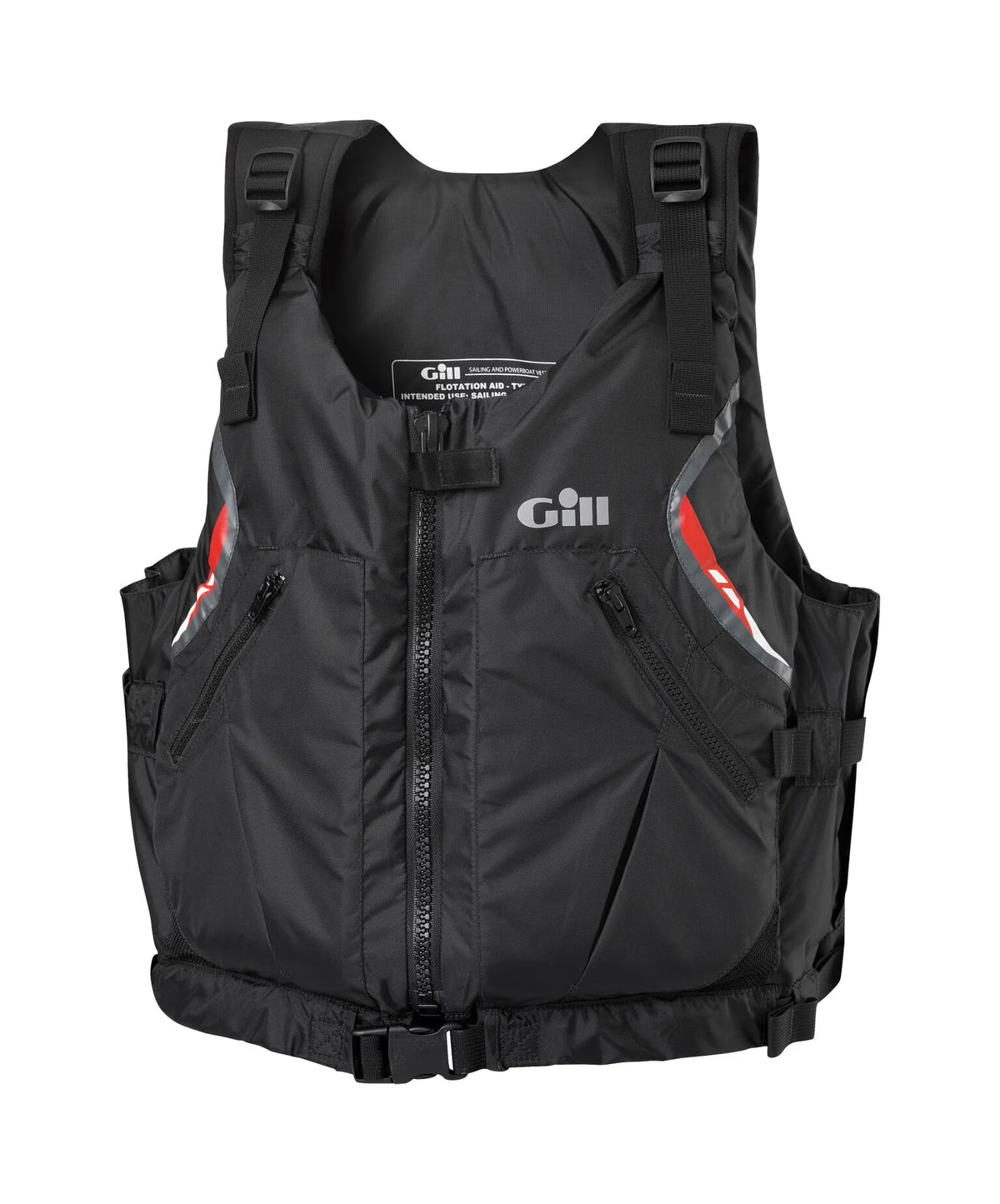 Black Extra Large Front Zip PFD R617