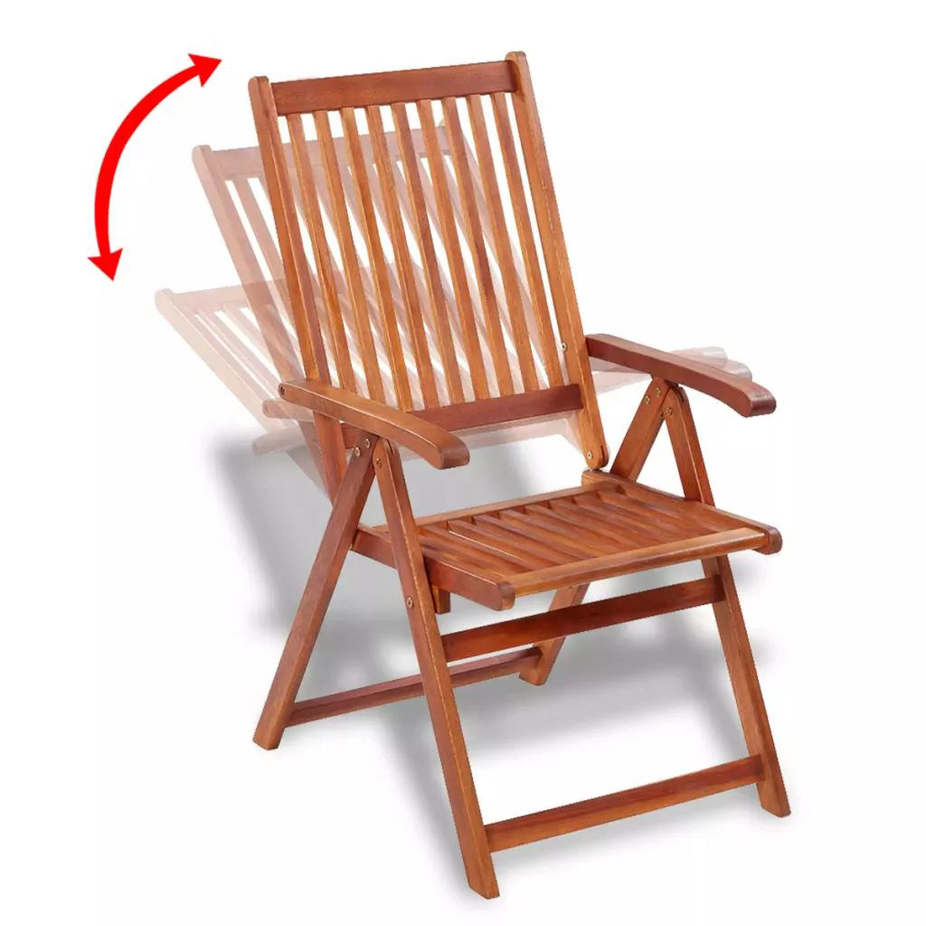 Folding Garden Chairs 2 pcs Solid Acacia Wood Brown W716963
