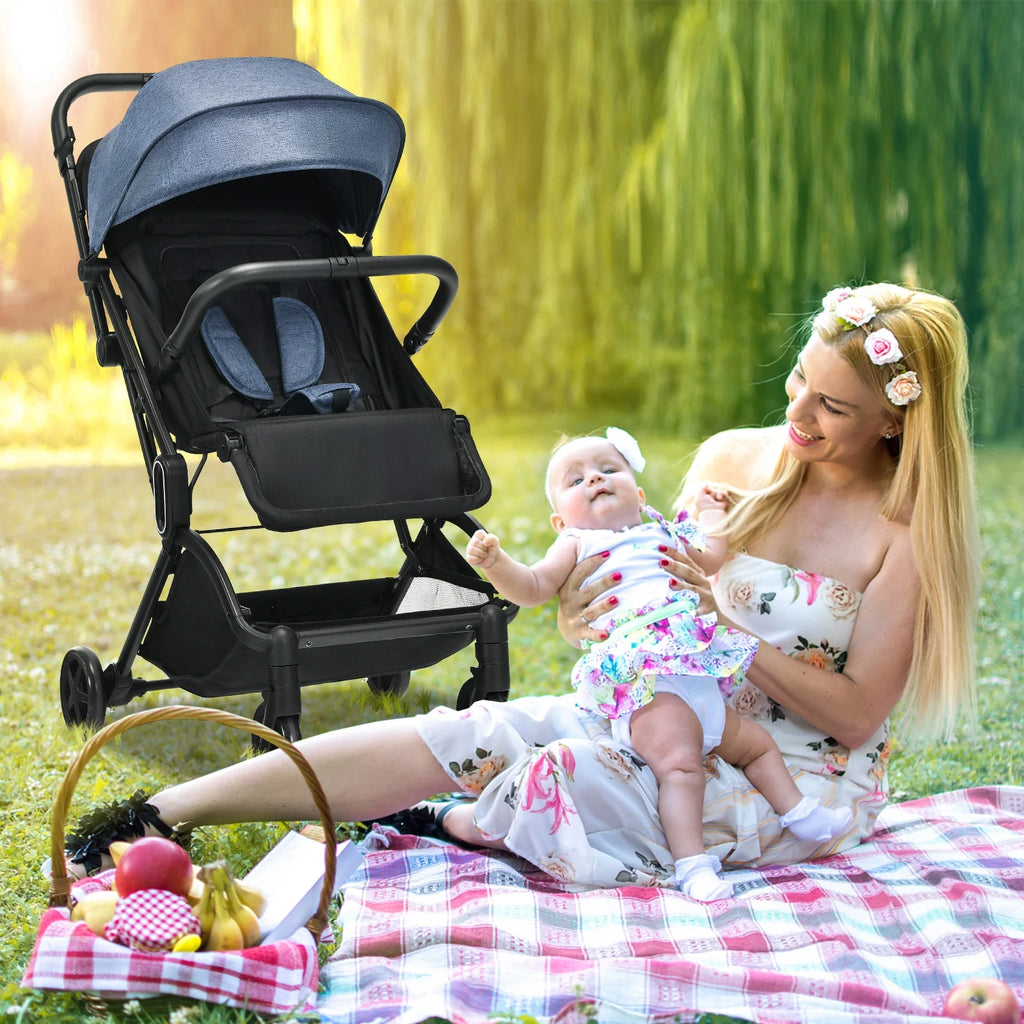 Lightweight Foldable Grey Baby Stroller T391701