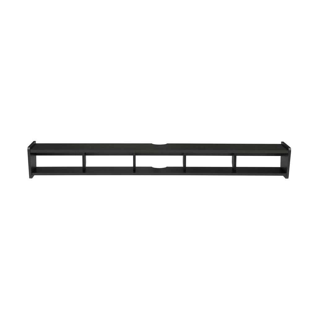 Solid Black Floating TV Stand T844051