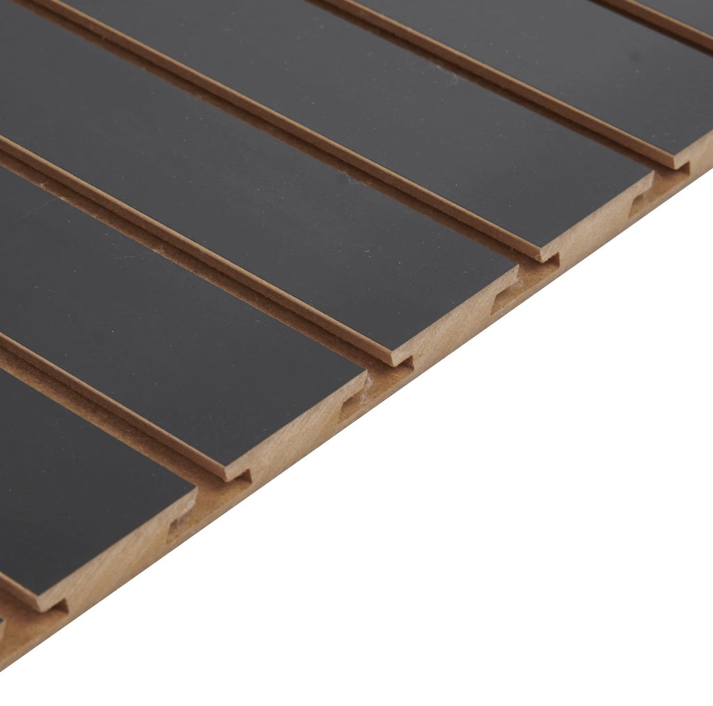 Black Slatwall Panels Pack of 2 B24310