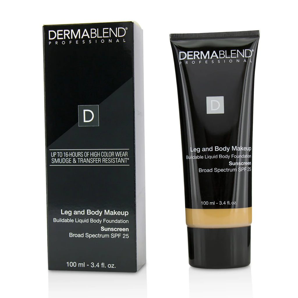 Leg and Body Make Up Liquid Body Foundation Sunscreen Broad Spectrum SPF 25 - #Deep Natural 100ml/3.4oz W369913