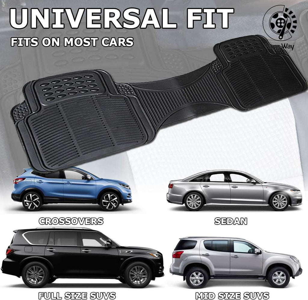 Black Rubber Car Floor Mat A53361