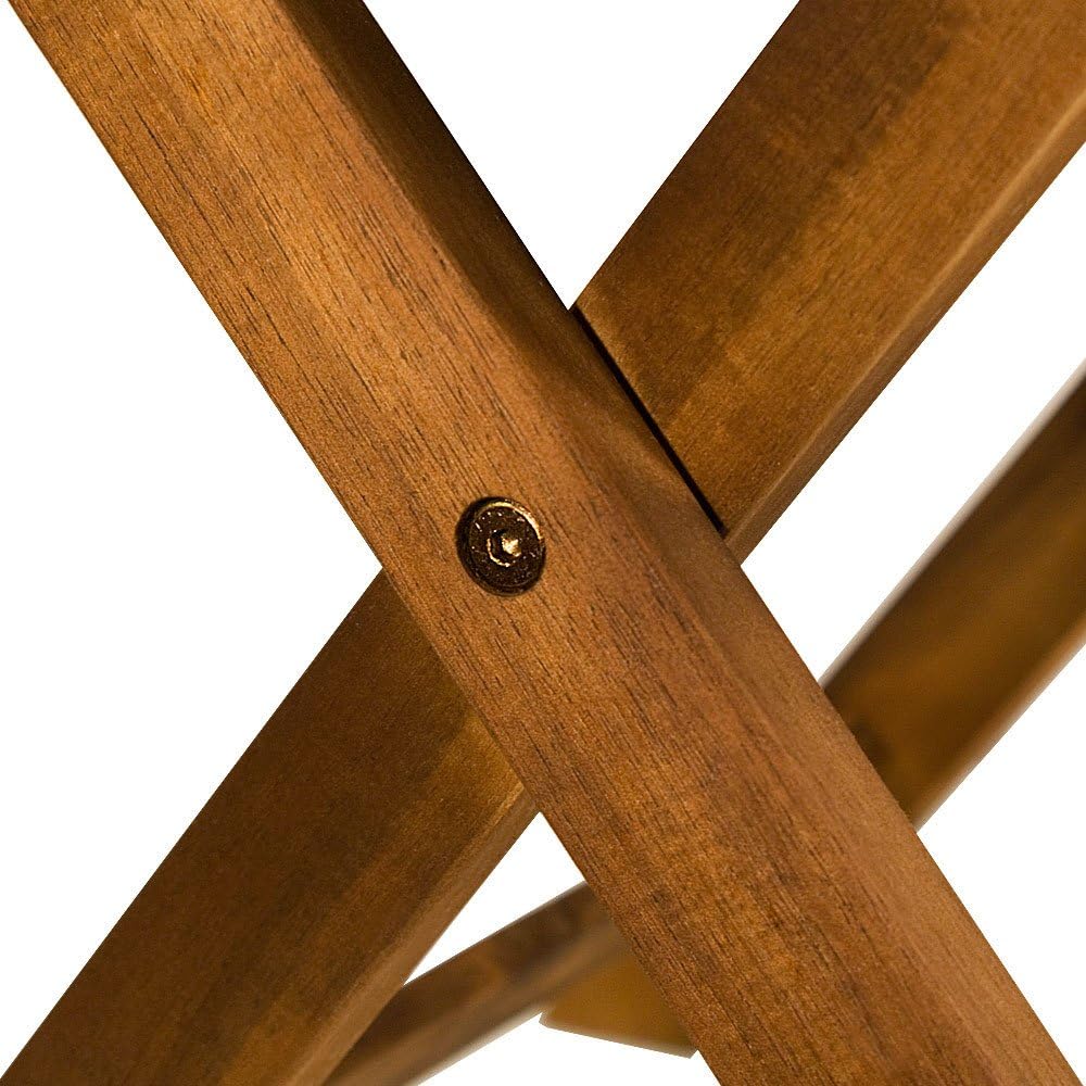 18x18 Inch Acacia Wood Folding Patio Side Table F433