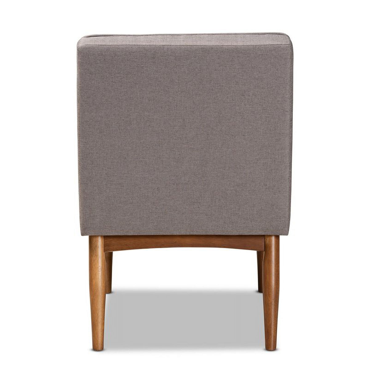 Grey and Walnut Brown Wood Dining Chair H496