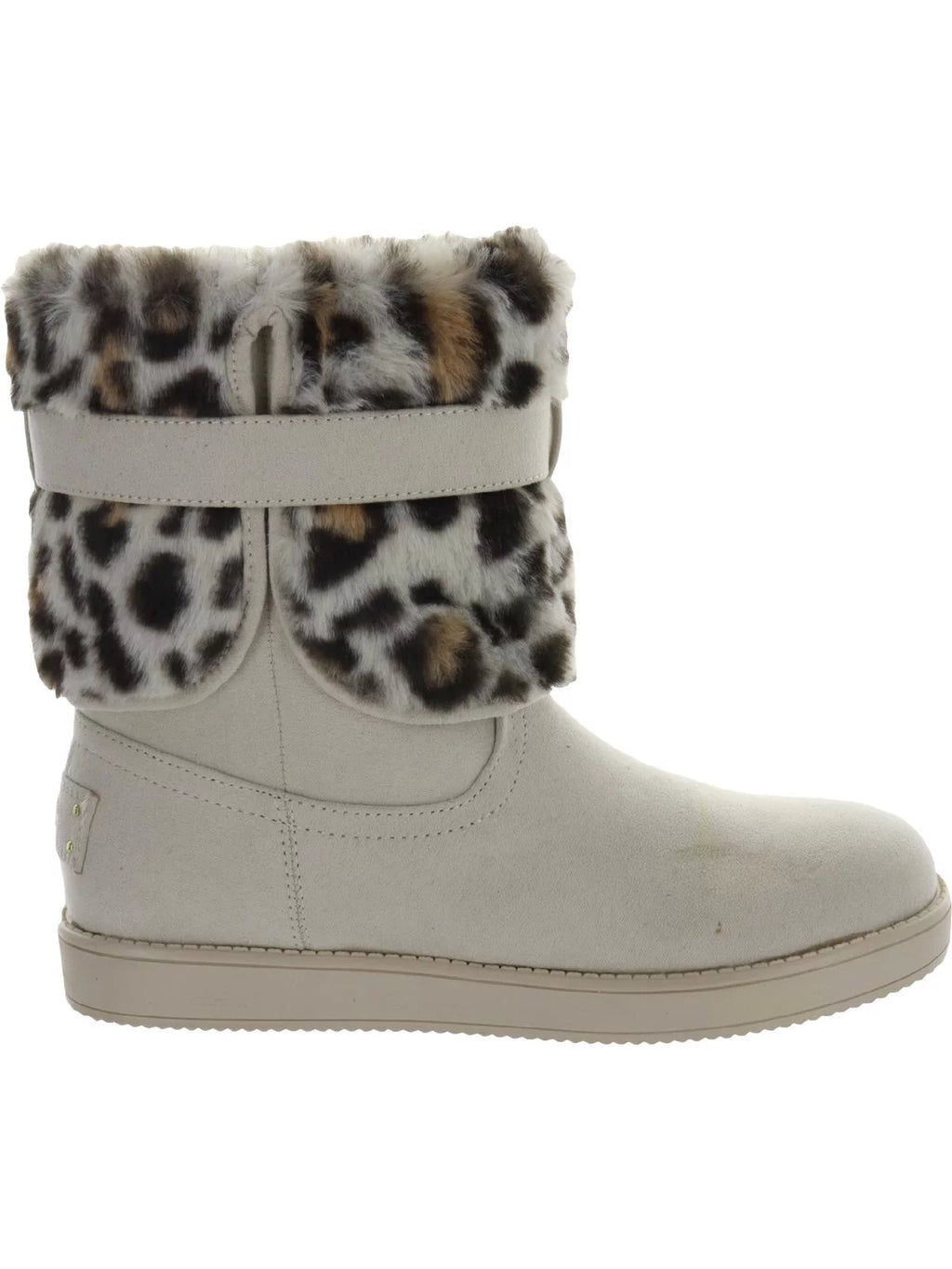 Beige Animal Print Snow Boots X57621