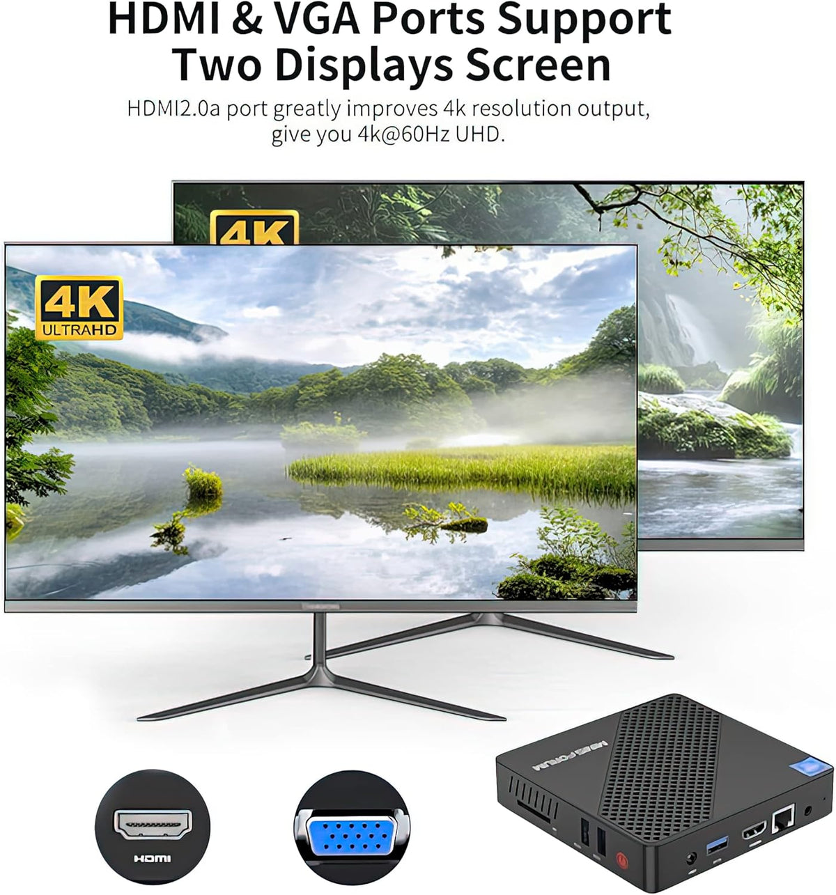 Mini PC 4GB RAM 64GB eMMC Celeron N4020 H79275