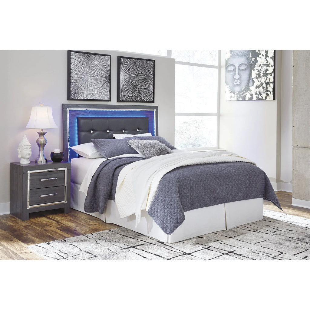 Queen Upholstered Panel Headboard Gray G896
