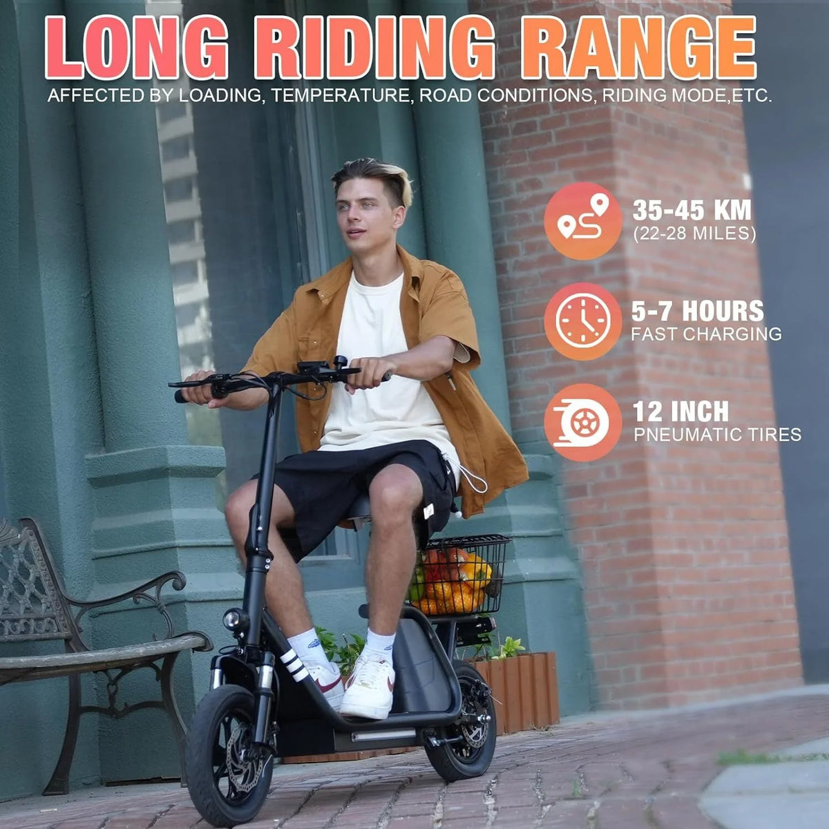 Electric Scooter with Seat G978