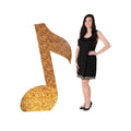 Gold Musical Note Standup V935