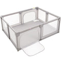 Extra Large Kids Playpen with Gate Gray D982549