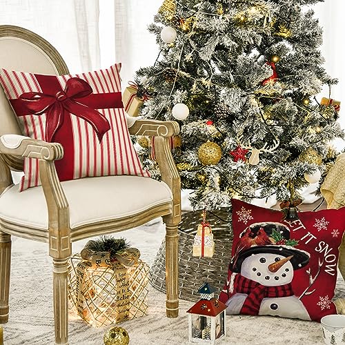 Merry Christmas 18 x 18 Inch Throw Pillow Covers Set of 4 H657158