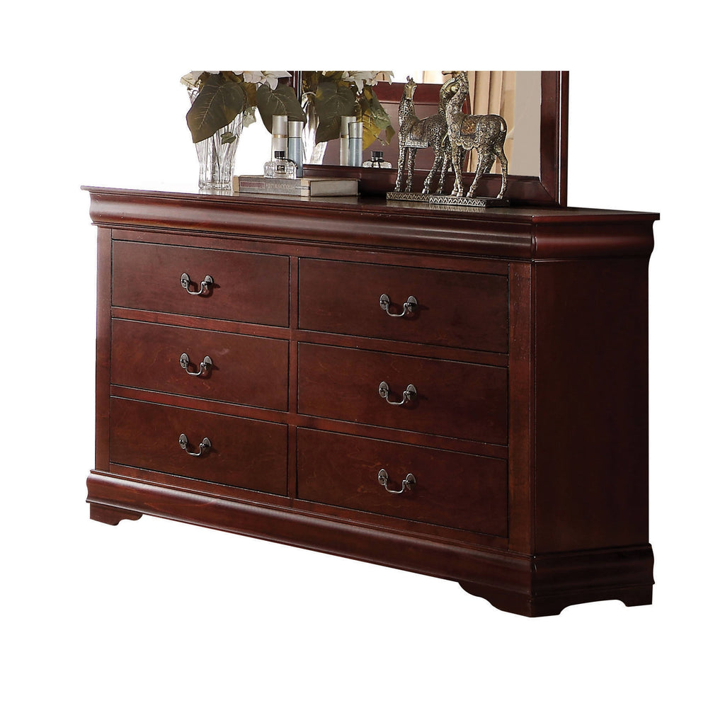 Cherry 4-Piece Sleigh Bedroom Set (Twin) G902838