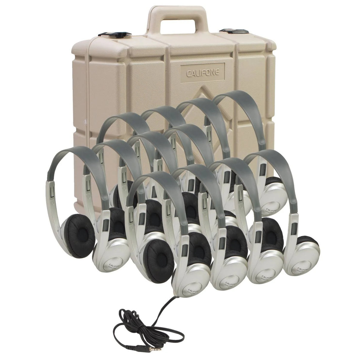12 Pack Multimedia Stereo Headphones with Case U66839