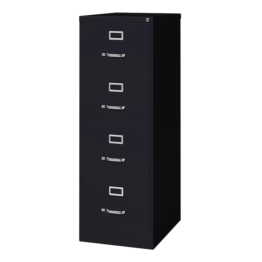 18" W 4 Drawer Black File Cabinet H415901