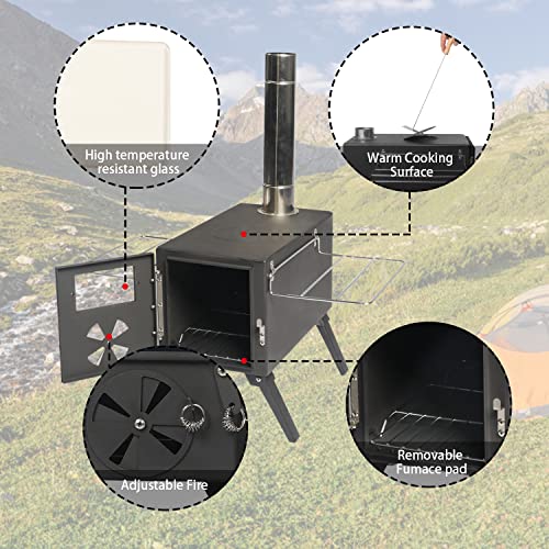 Portable Outdoor Tent Wood Stove with Pipe Z3842