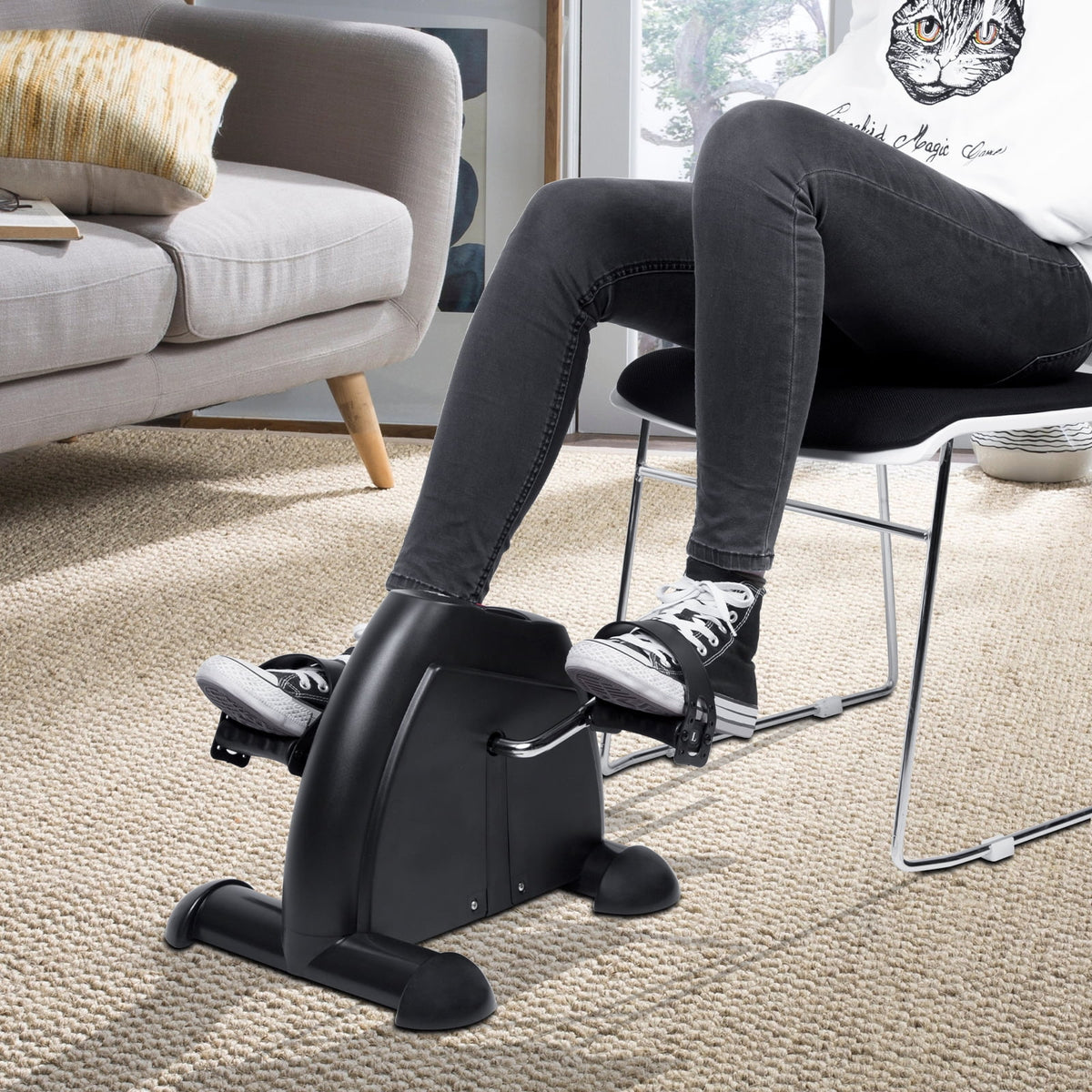 Mini Exercise Bike with LCD Screen E909441