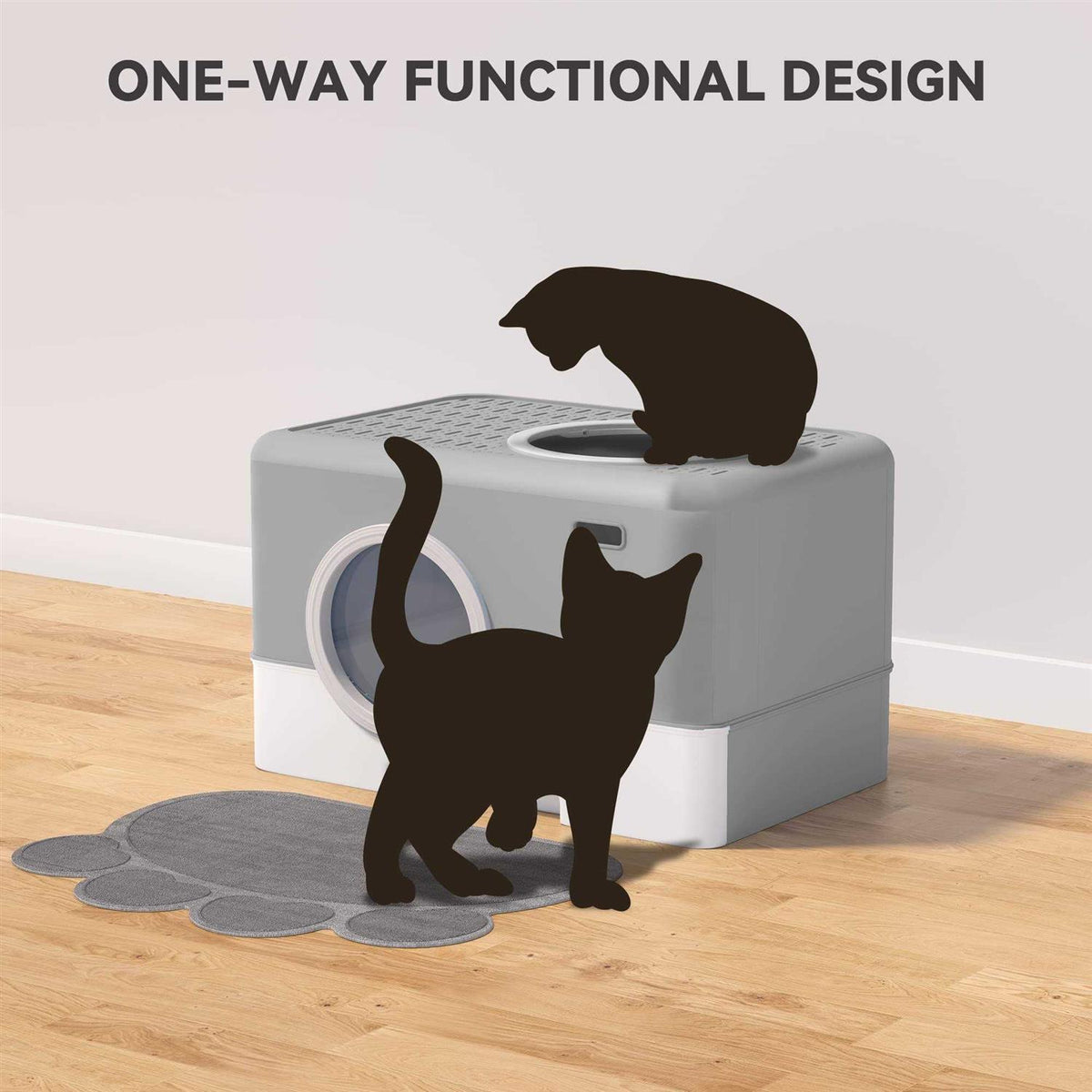 Enclosed Cat Litter Box with Lid X4568