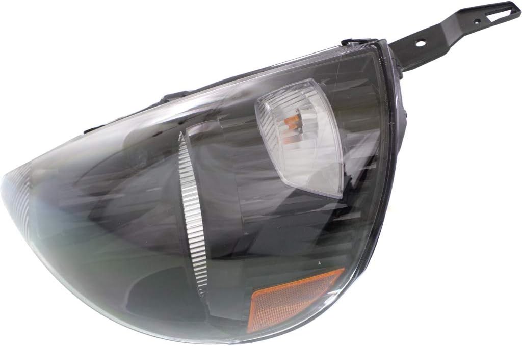 Headlight Assembly Pair Halogen Black B11701