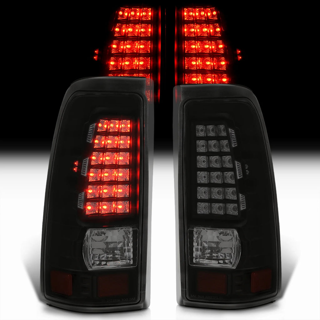 Smoked Lens Black Housing LED Tail Lights Pair F271785