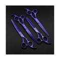 7.0 inch 4PCS Pet Grooming Scissors Kit Steel Straight Curved Thinning Blade Q14892
