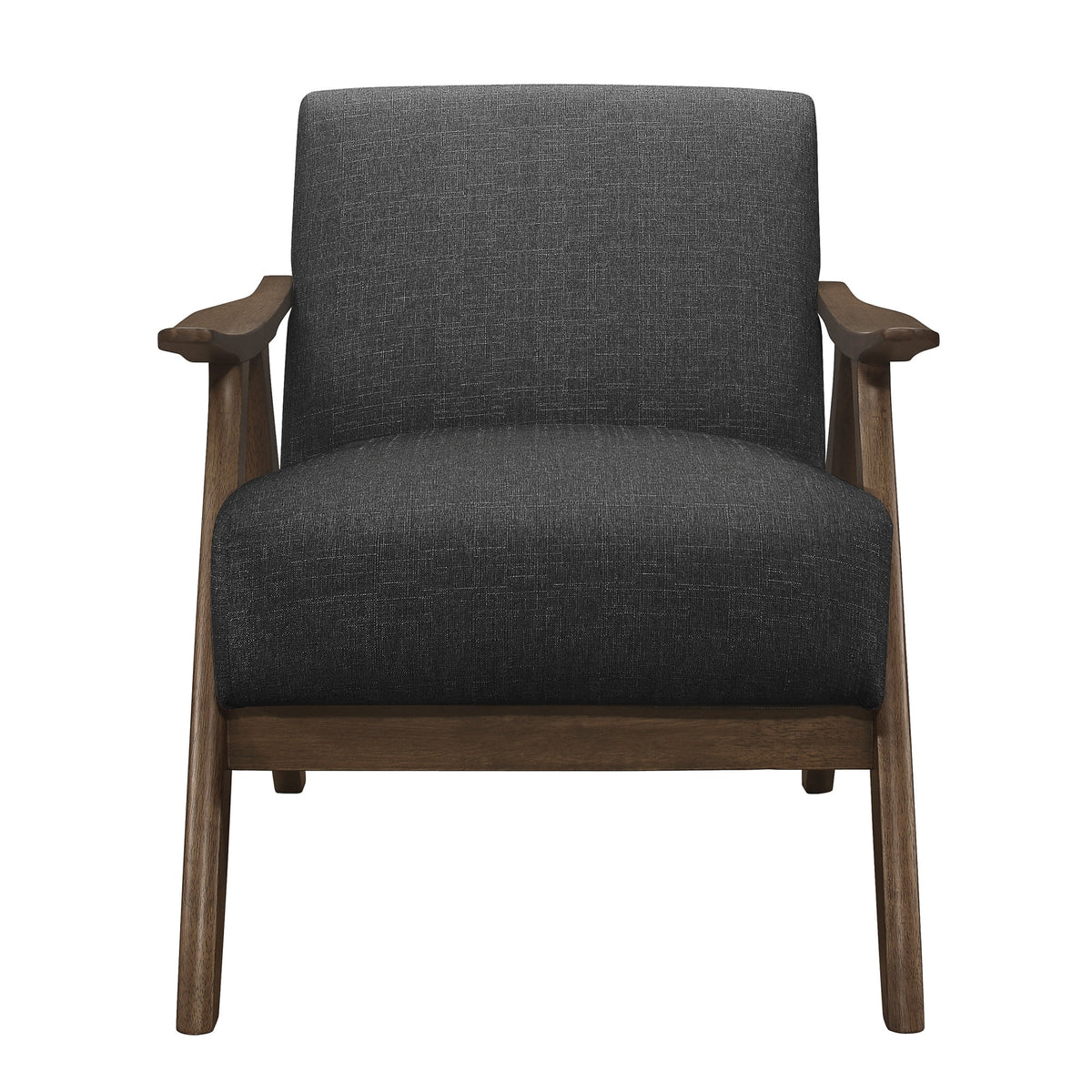Dark Gray Fabric Upholstered Accent Chair R175