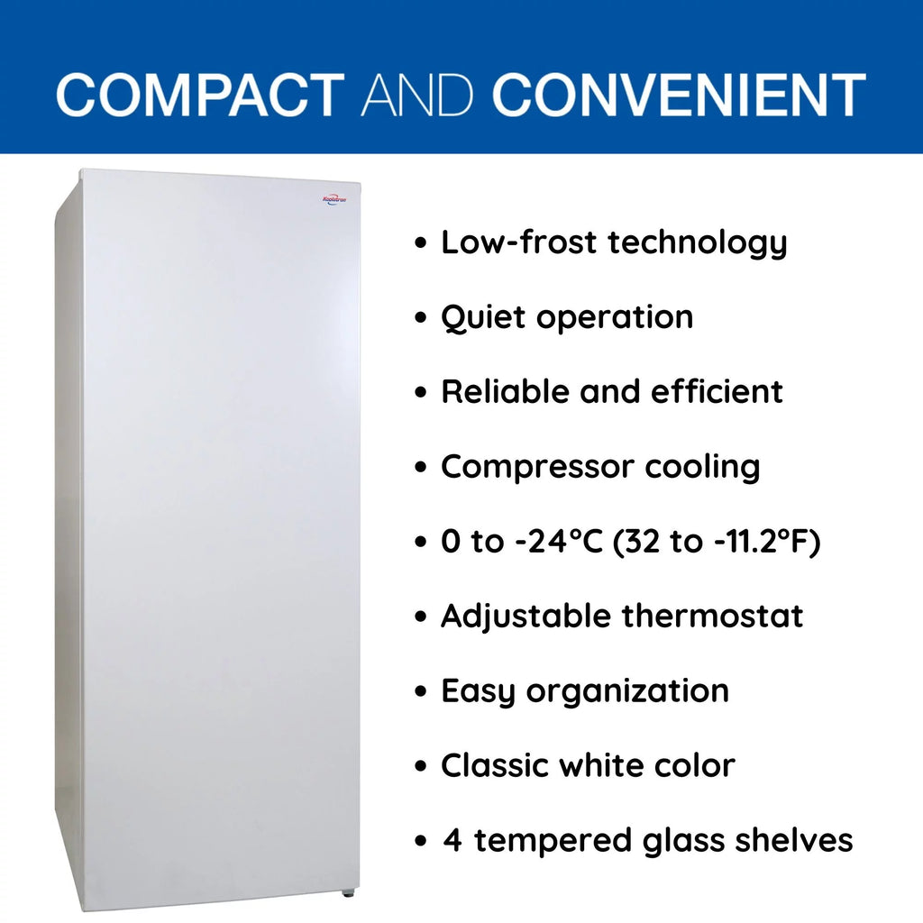 White 7.0 cu ft Upright Freezer F4192