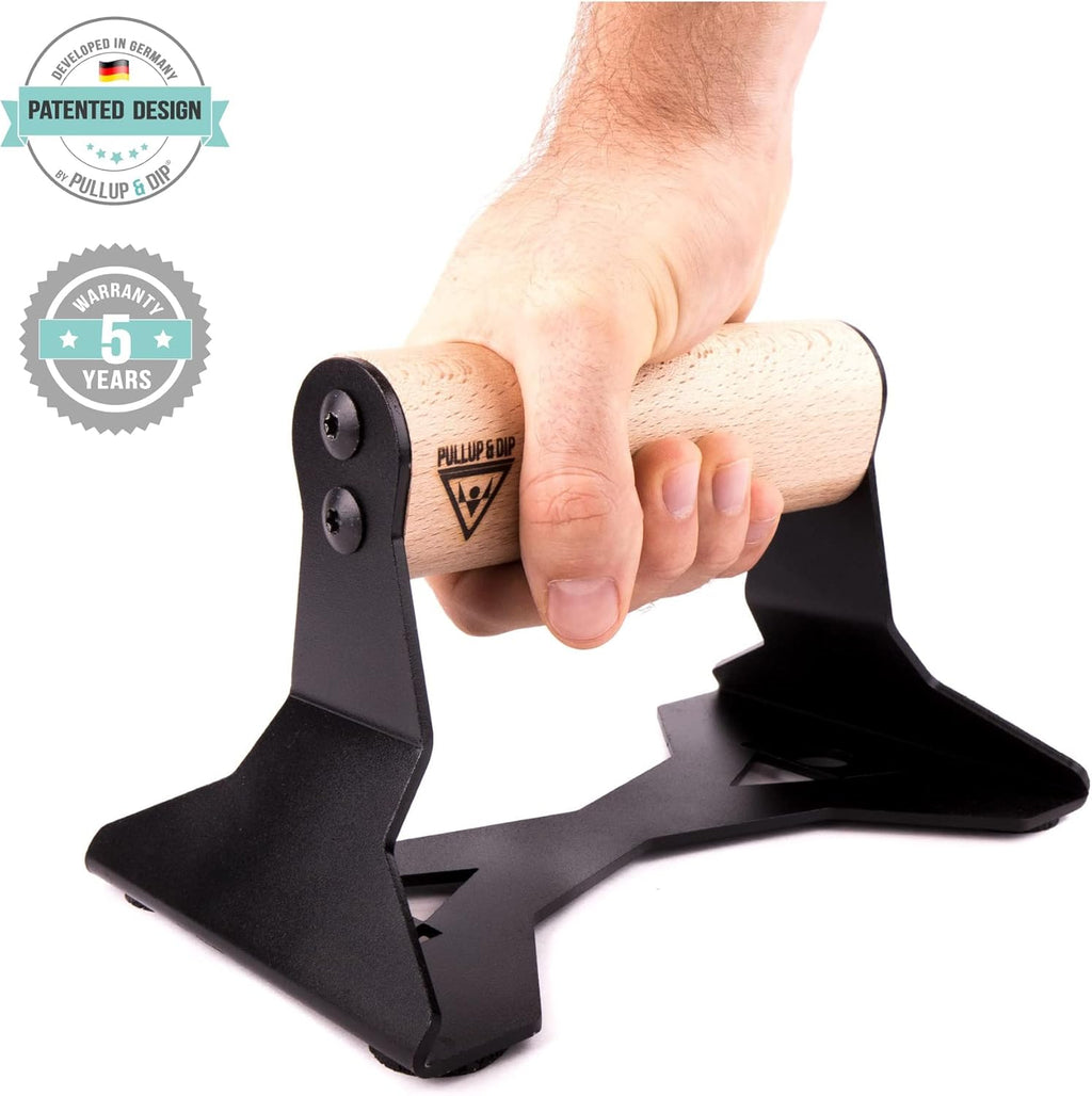 Wooden Push Up Bars with Steel Handles F514026