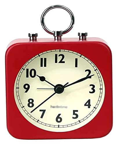 Small Digital Desk Clock with Square Metal Case O135526