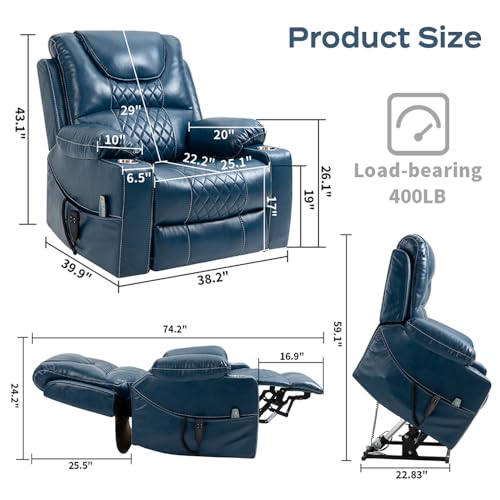 Lift Recliner Chair with Heat and Cup Holder H60688