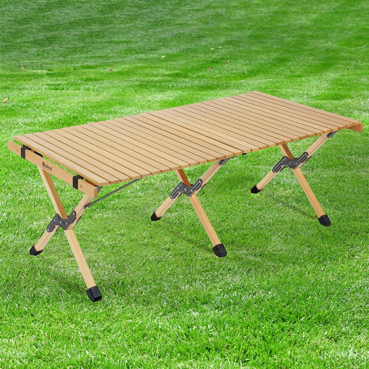 4ft Foldable Wooden Picnic Table with Carry Bag O729114