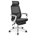 Black Ergonomic High Back Mesh Office Chair with Headrest & Footrest G763271