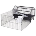 Metal Small Animal Cage with Feeder I18063