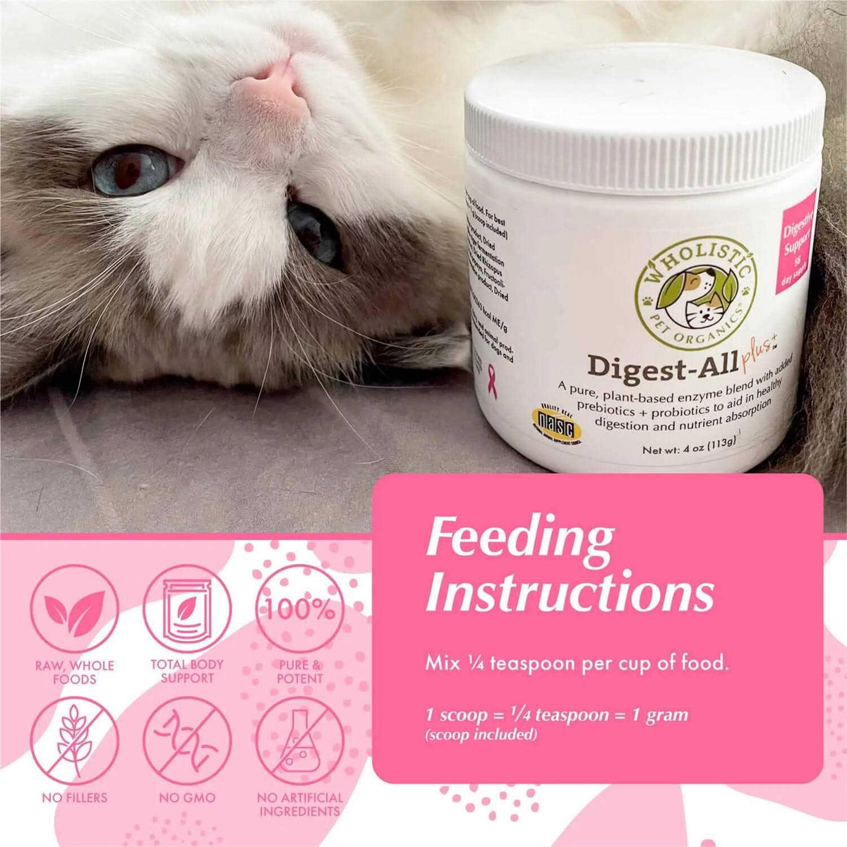 Pet Organics Digest All Plus Pet Supplies W15912