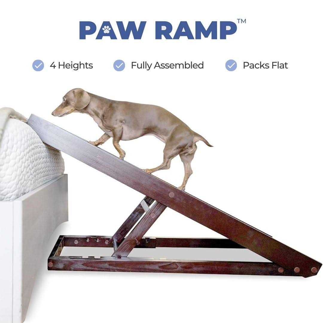 Natural Wood PawRamp for Small & Large Dogs L109
