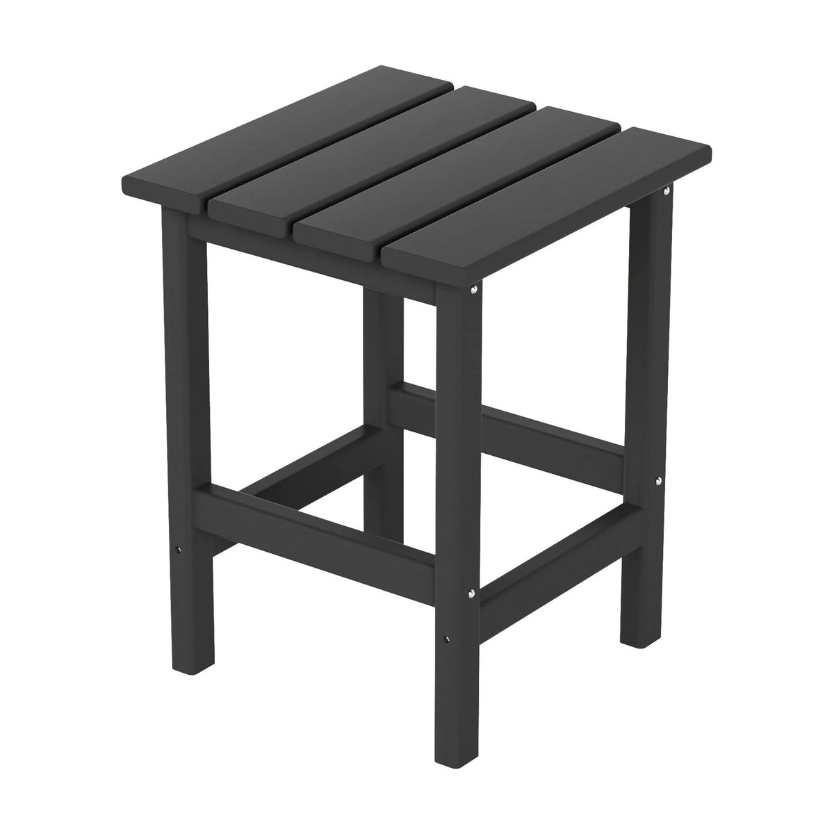 Black Plastic Adirondack Outdoor Side Table O897758