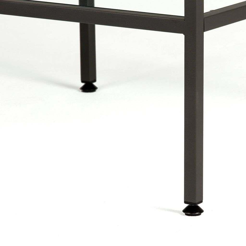 Pewter One Shelf End Table M613