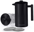 Stainless Steel French Press Coffee Maker 34 Oz with 2 Extra Filters H28797