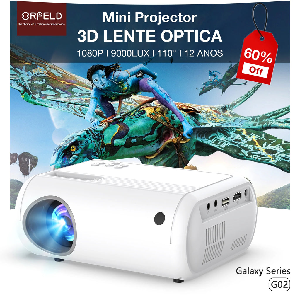 1080P Full HD Mini Projector M9913