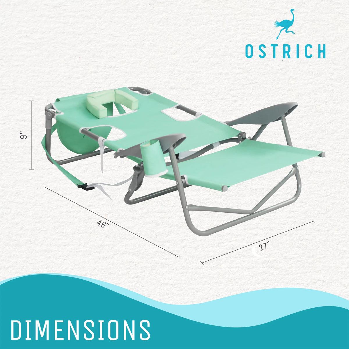 Teal Folding Outdoor Camping Chair 3 Pack B41795