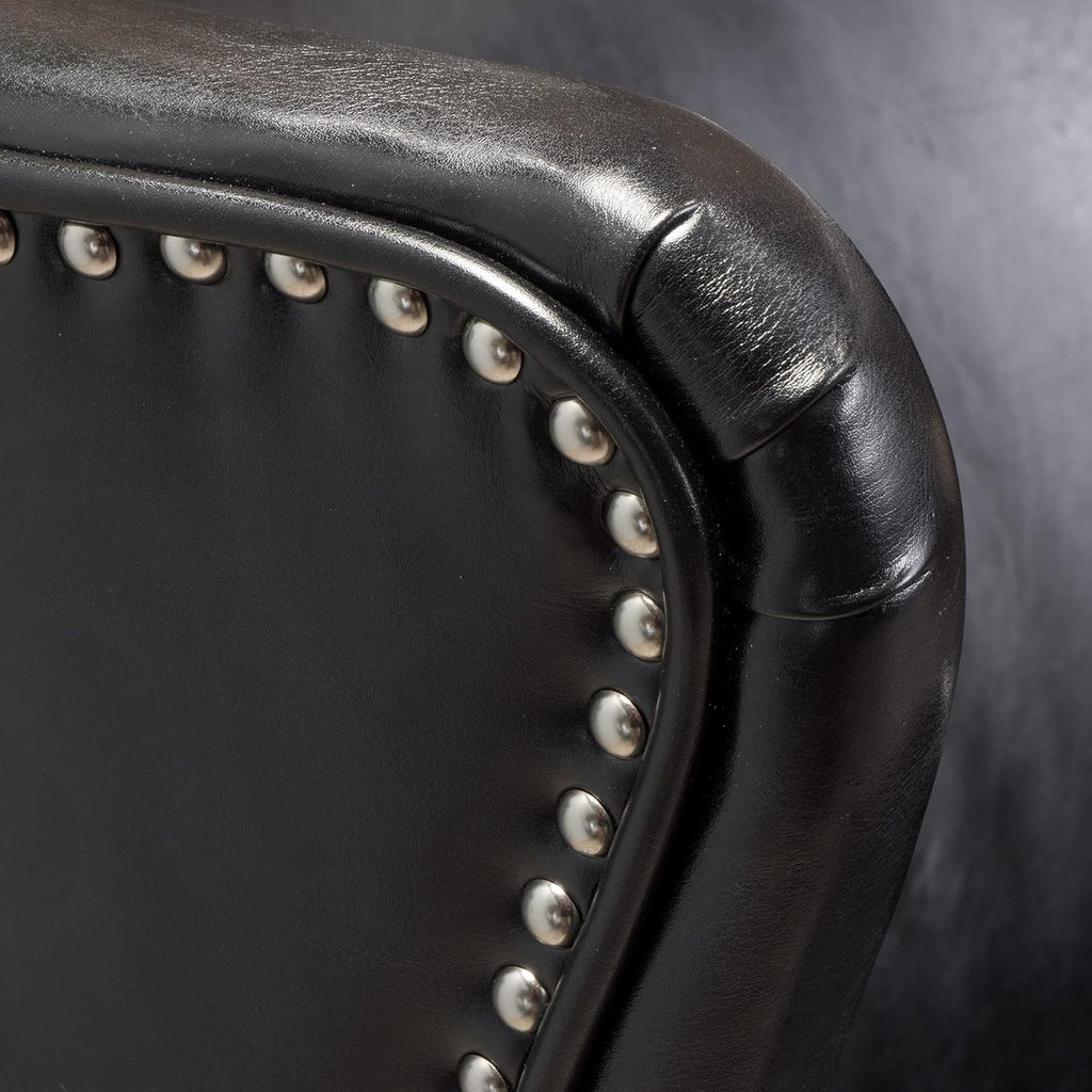 Black High Back Wing Chair K34575
