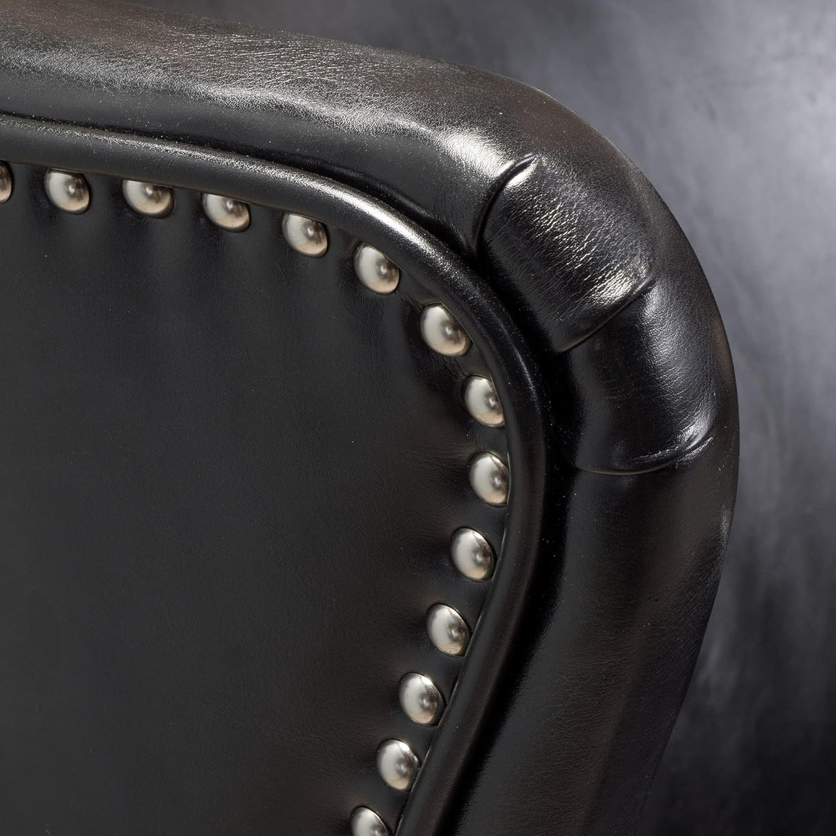 Black High Back Wing Chair K34575