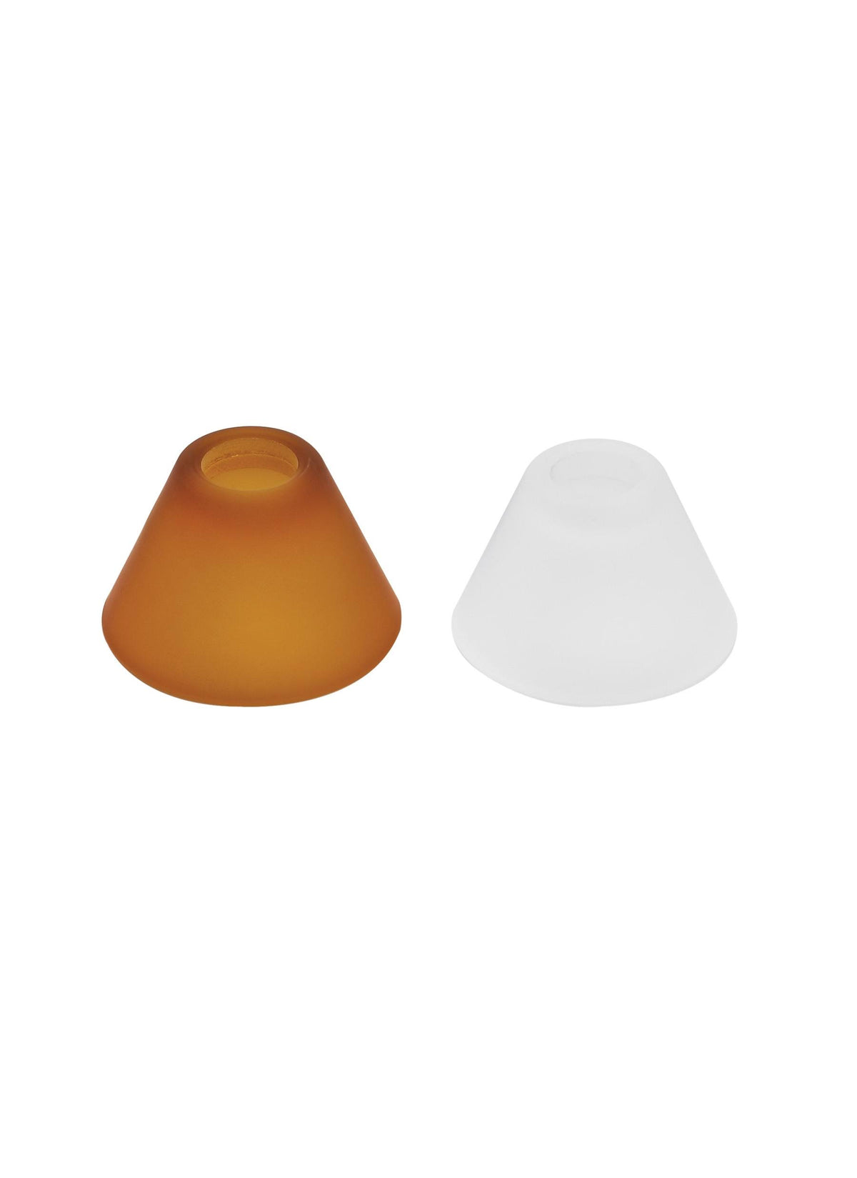 Amber Frosted Cone Glass Shield Y4988