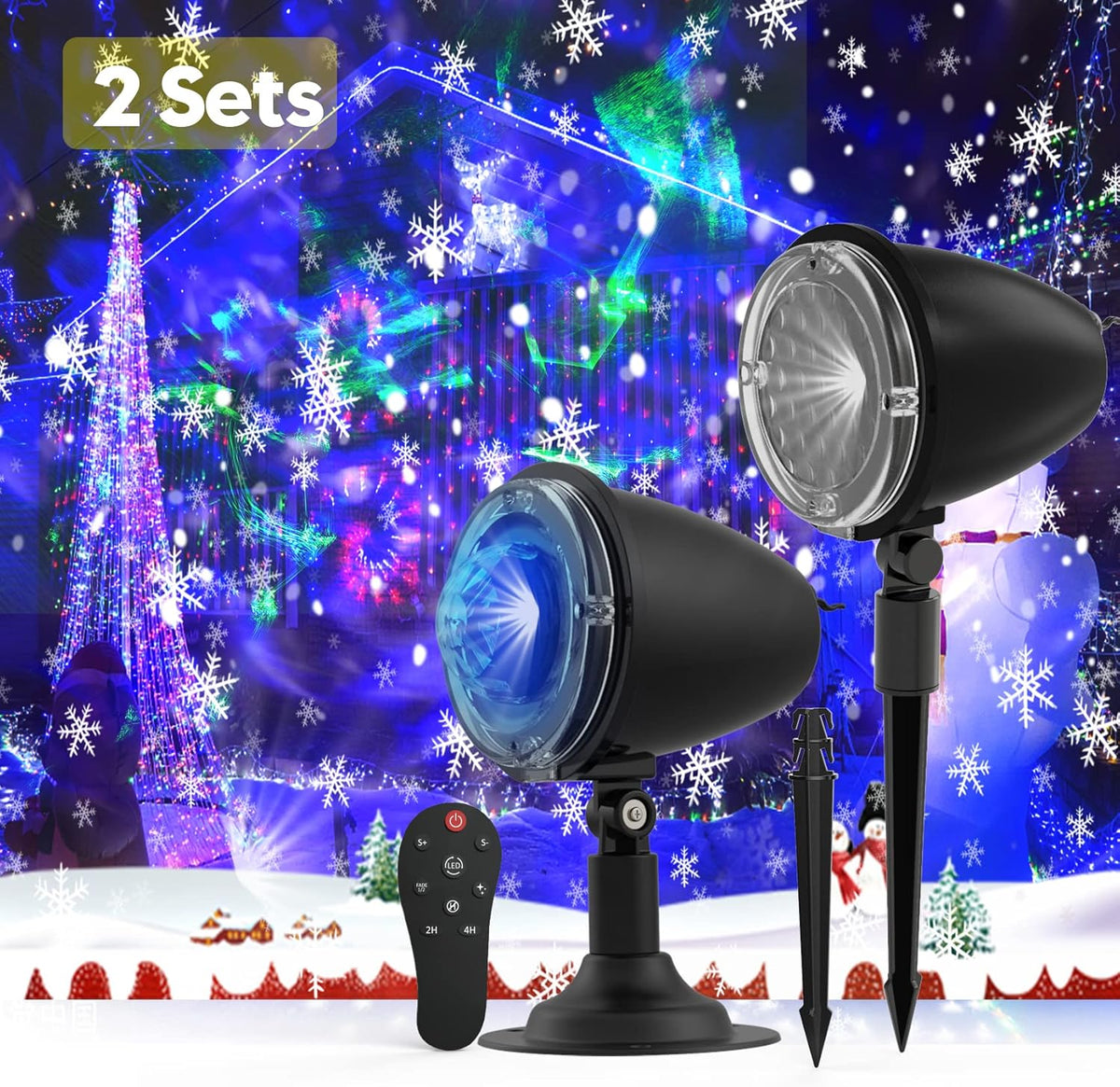 Snowflake Projector Light with Remote Control D516793