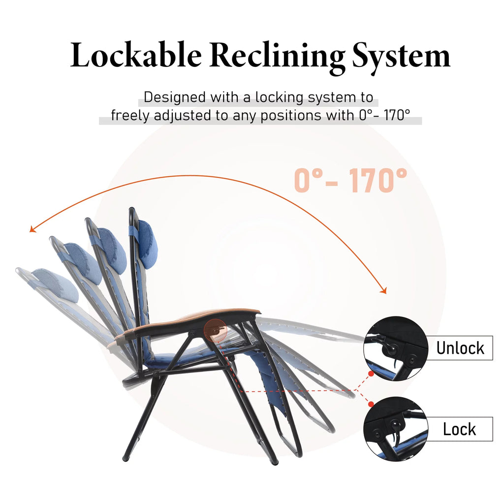 Oversized Padded Zero Gravity Chair X646