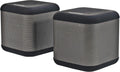 Silver and Black Stereo Speakers, Bluetooth, Pack of 2 K708
