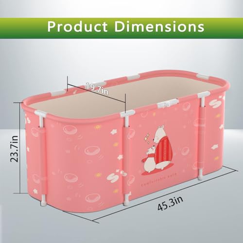 Large 47 inch Foldable Soaking Bathtub G846