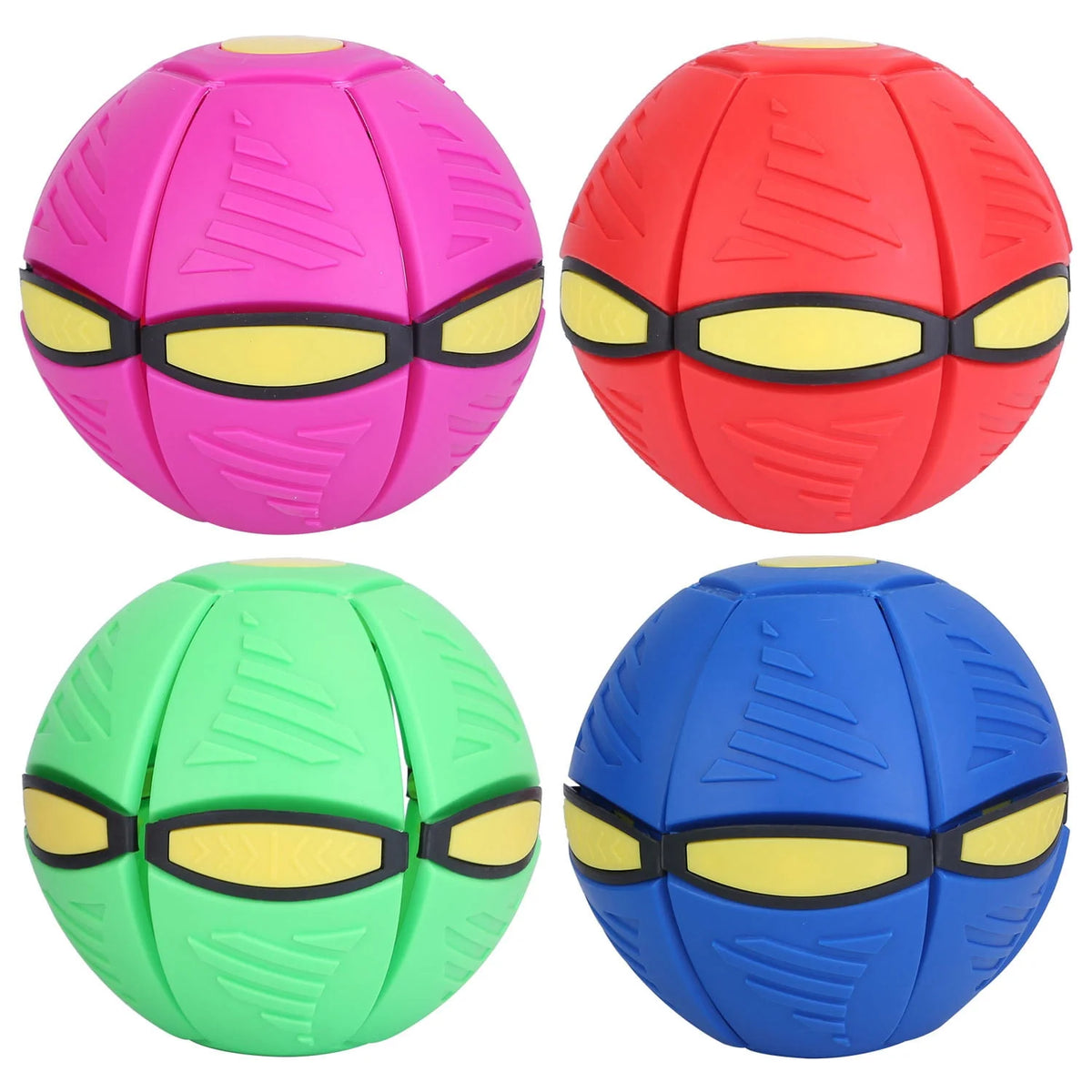 4 Pack LED Flying Saucer Ball Dog Toy H39111