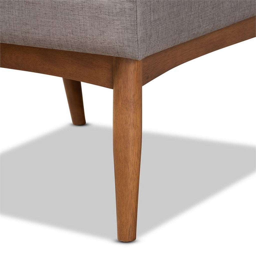 Grey and Walnut Brown Wood Dining Chair H496