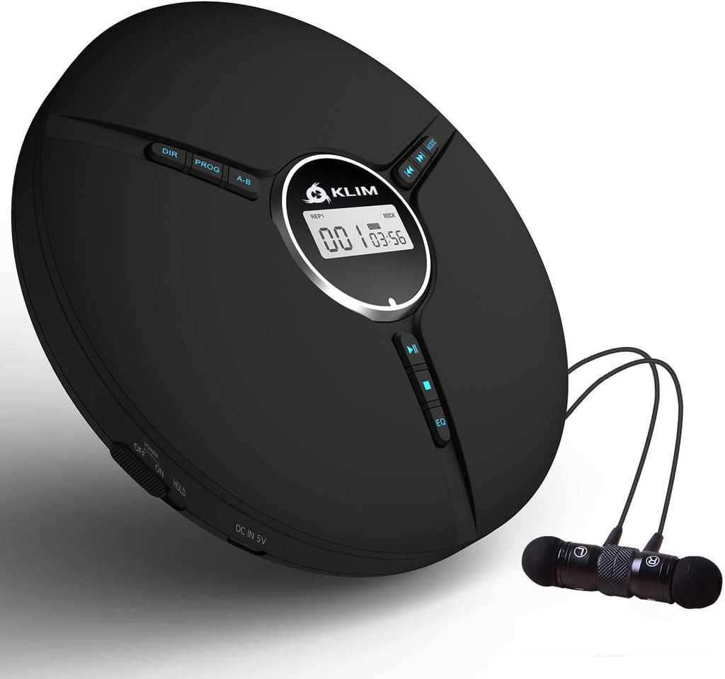 Portable CD Player with Built-in Battery, Black, Pack of 2 K42233